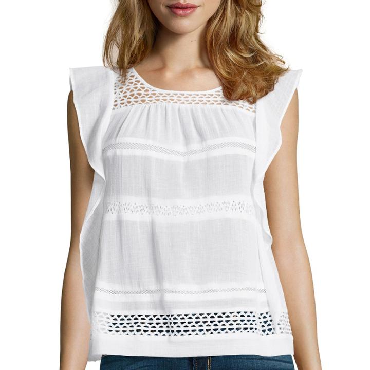 A.n.a Ruffle Lace Top