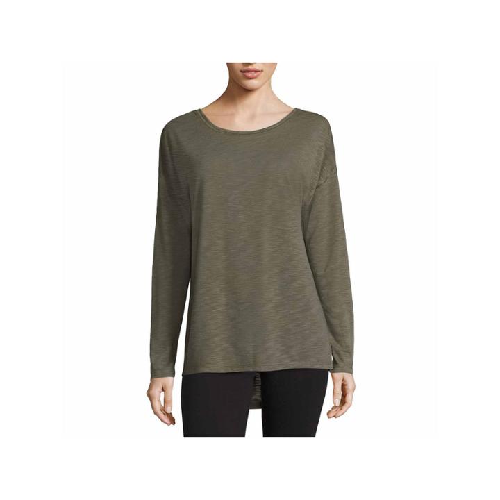 Xersion Long Sleeve Scoop Neck T-shirt-womens Talls