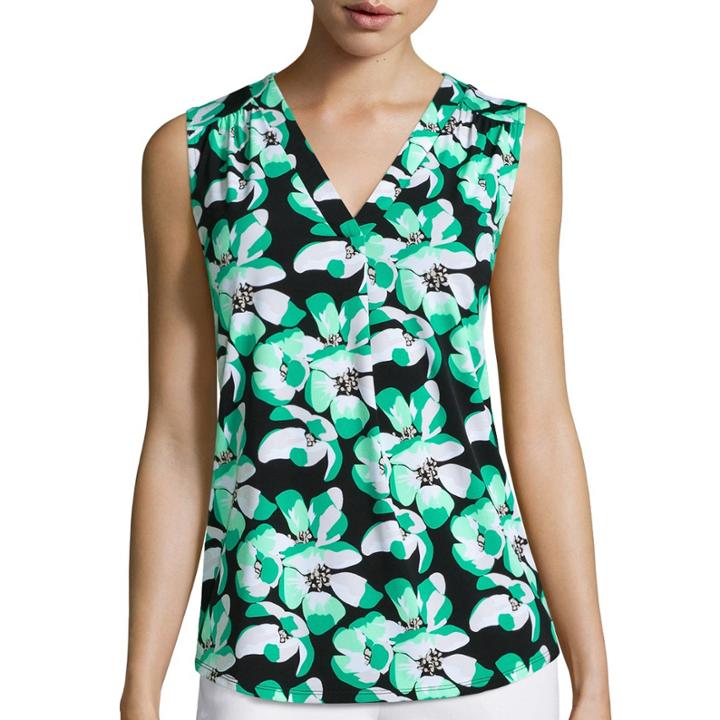 Liz Claiborne Sleeveless Knit Top - Tall