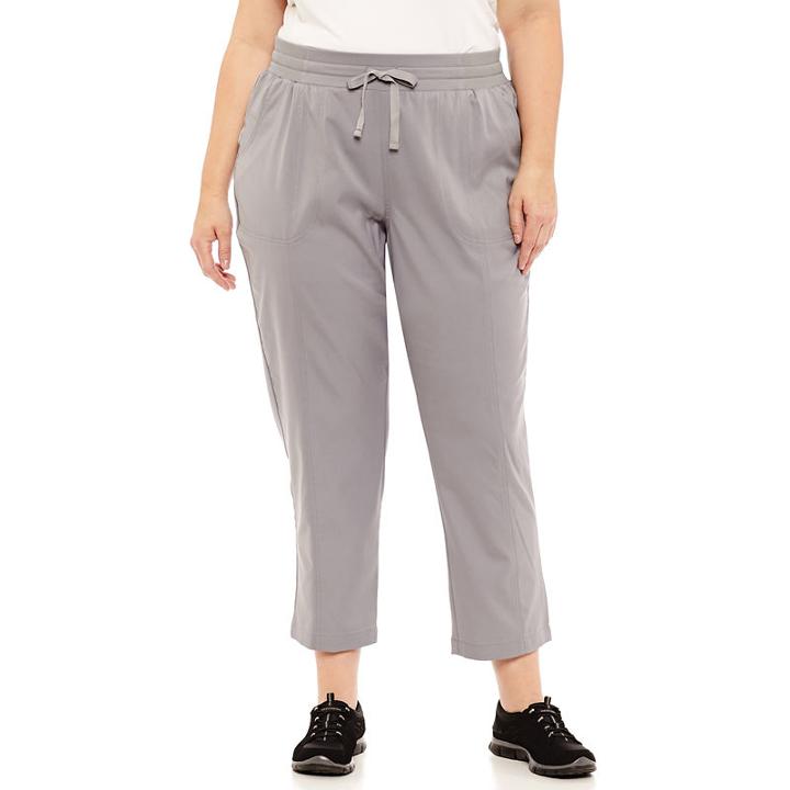 St. John's Bay Active Top Stitch Woven Pant - Plus