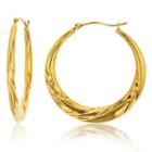 14k Gold 34mm Hoop Earrings