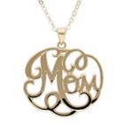 Infinite Gold&trade; 14k Yellow Gold Mom Pendant Necklace
