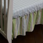 Nurture Neutral Stripe Crib Dust Ruffle
