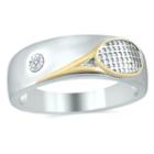 Mens Diamond Accent Genuine Round White Diamond 10k Ring