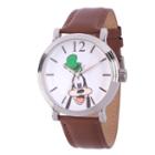 Disney Mickey And Friends Mens Brown Strap Watch-wds000340