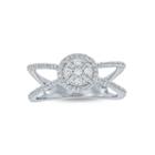 Womens 1/3 Ct. T.w. Genuine White Diamond 10k Gold Engagement Ring