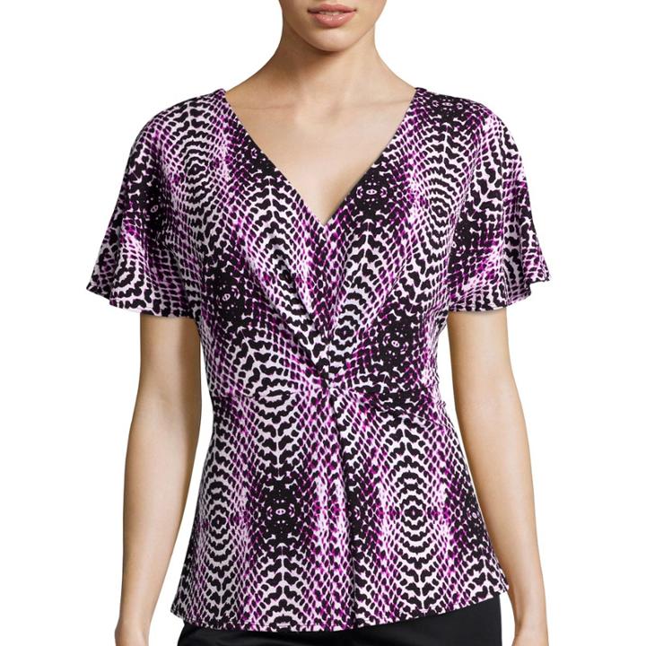 Worthington V-neck Textured Top