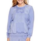 Alfred Dunner Aurora Borealis Long-sleeve Fleece Top