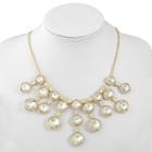 Monet Jewelry Clear Statement Necklace