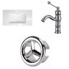 32-in. W 1 Hole Ceramic Top Set In White Color - Cupc Faucet Incl.