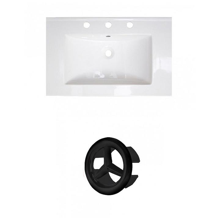 24-in. W 3h8-in. Ceramic Top Set In White Color