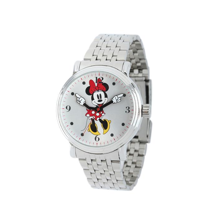 Disney Minnie Mouse Mens Stainless Steel Watch