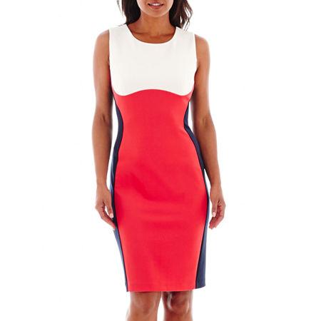 Rn Studio By Ronni Nicole Sleeveless Colorblock Sheath Dress