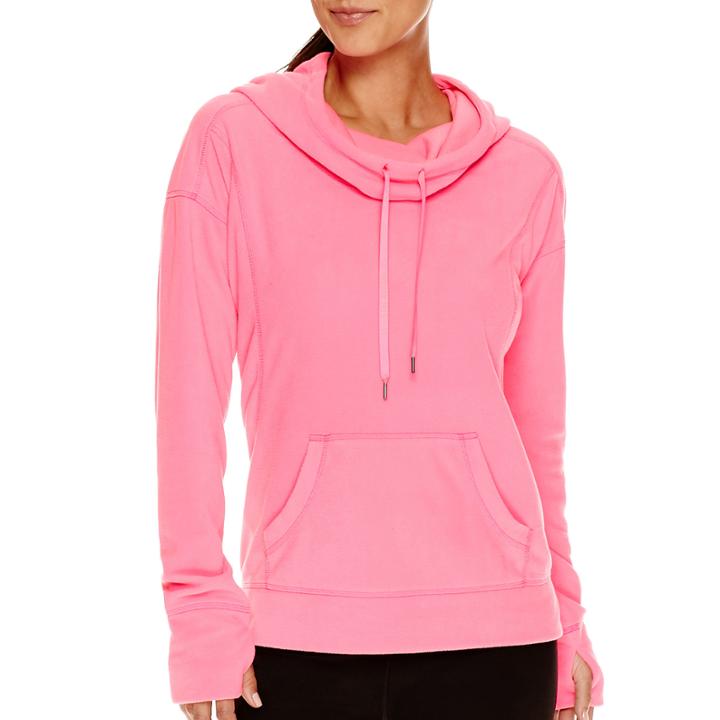 Xersion&trade; Long-sleeve Hooded Cowlneck Pullover - Tall