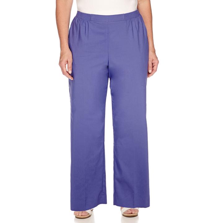 Alfred Dunner Cyprus Pull-on Cropped Pants- Plus