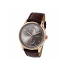 Geneva Mens Brown Strap Watch-jry1794rgbngy