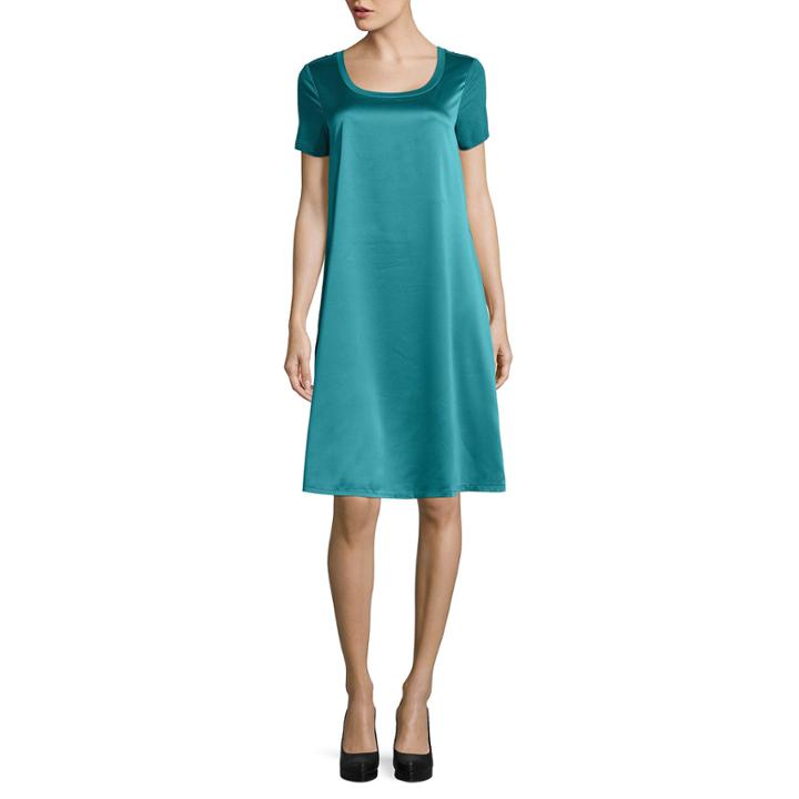 Spense Short Sleeve Trapeze Dress