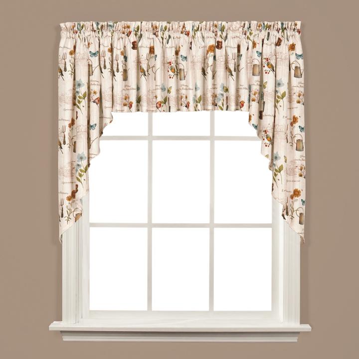 Saturday Knight Le Jardin Rod-pocket Swag Valance
