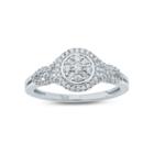 Womens 1/3 Ct. T.w. Genuine White Diamond 10k Gold Promise Ring
