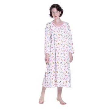 La Cera Long Sleeve Nightgown