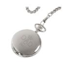 Personalized Fathers Day Silver-plated Pocket Watch