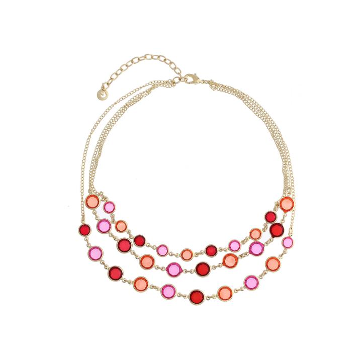 Gloria Vanderbilt Womens Orange Strand Necklace