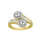 Two Forever 1 C.t. Tw. Diamond 14k Yellow Gold Ring