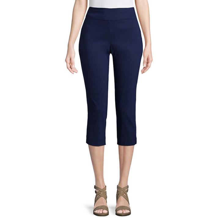 St. John's Bay Straight Leg Stretch Fabric Capris