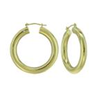 Prestige Gold&trade; 14k Yellow Gold Over Resin Round Hoop Earrings
