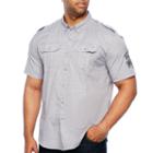 Ecko Unltd Short Sleeve Button-front Shirt-big And Tall