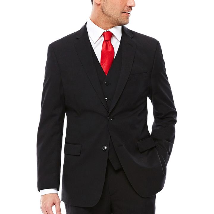 U.s. Polo Assn. Black Stripe Suit Jacket - Classic Fit