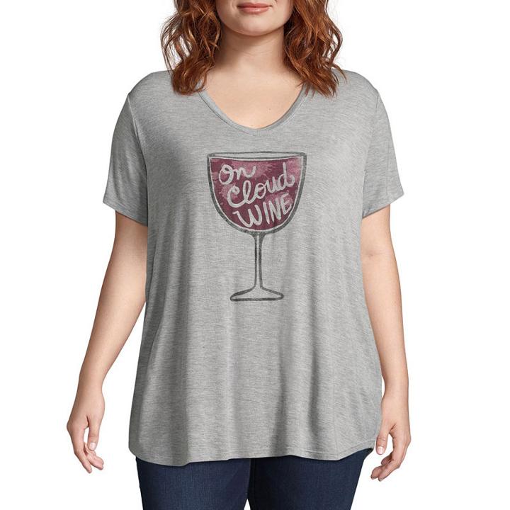 Boutique+ Short Sleeve Graphic Tee - Plus