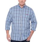 U.s. Polo Assn. Long Sleeve Checked Button-front Shirt-big And Tall