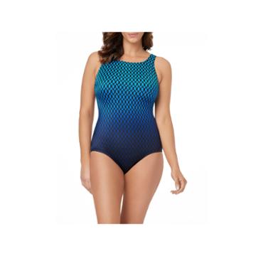 Le Cove Chevron One Piece Swimsuit