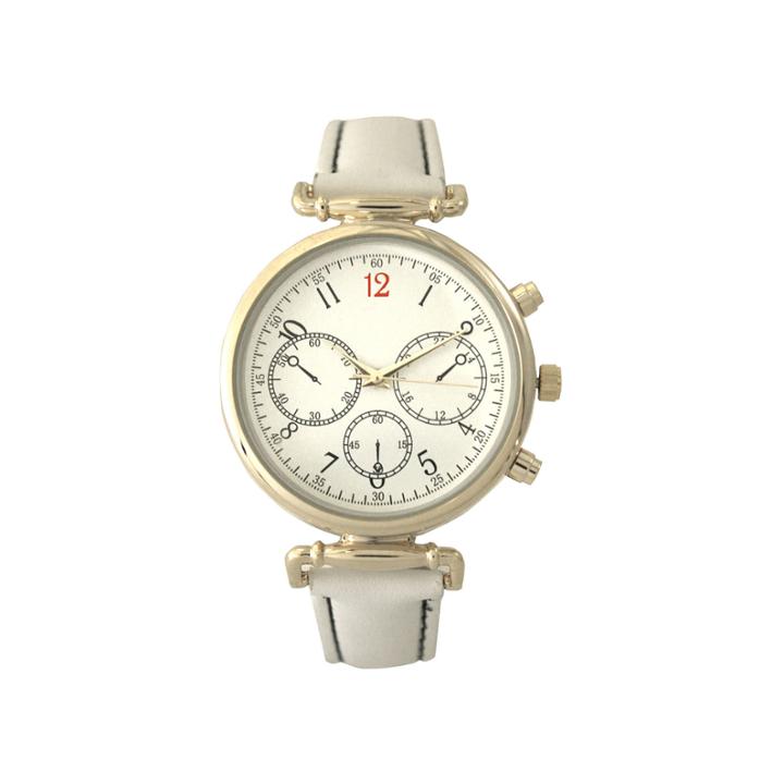 Olivia Pratt Womens White Strap Watch-16557