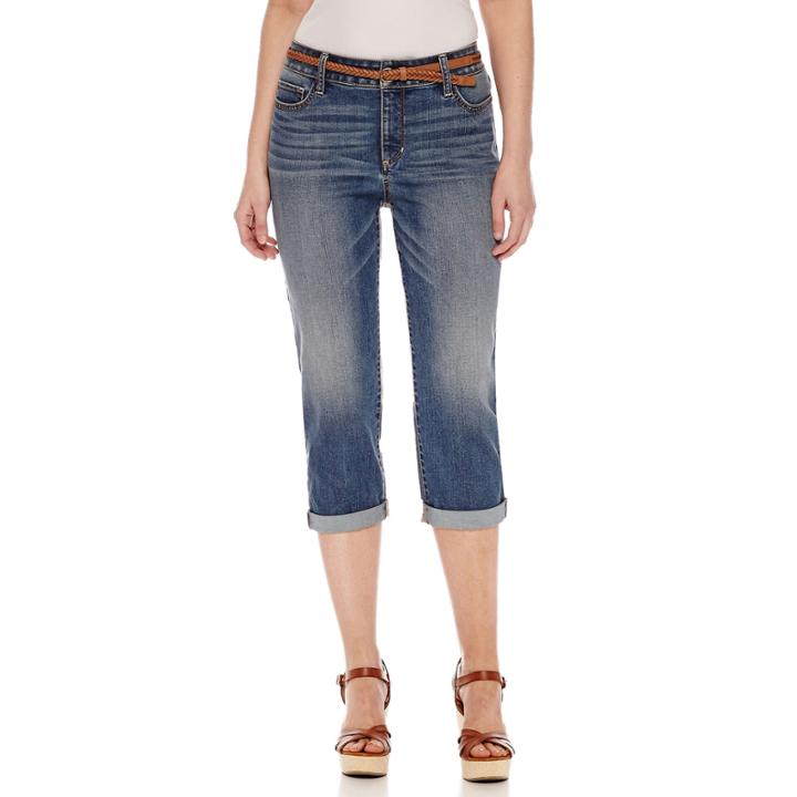 St. John's Bay Belted Capris Petites