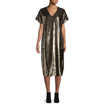 Tracee Ellis Ross For Jcp Glow Short-sleeve Resersible Sequin Dress