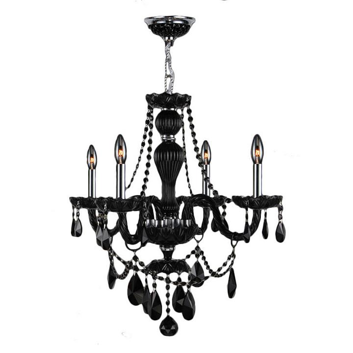 Provence Collection 4 Light Chrome Finish Crystalchandelier
