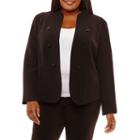Worthington Button Front Blazer-plus