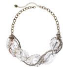 Messages From The Heart By Sandra Magsamen Tri-tone Statement Necklace