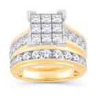 Womens 4 Ct. T.w. White Diamond 14k Gold Bridal Set