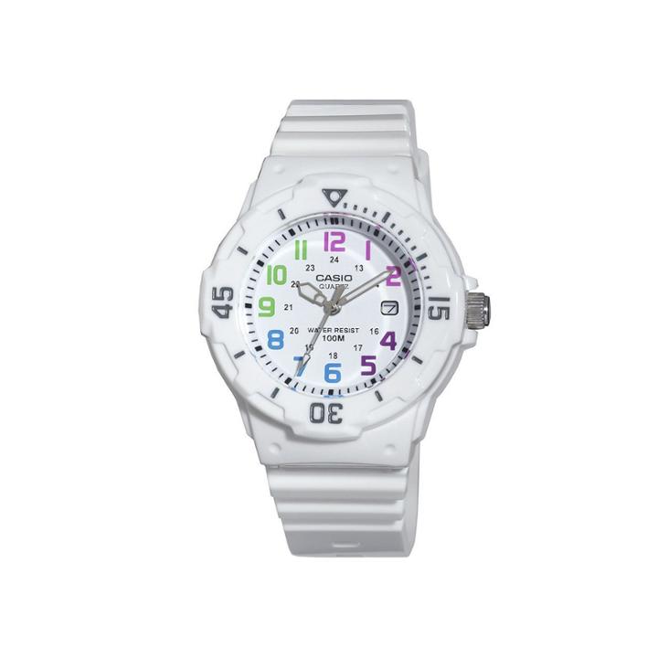Casio Womens White Resin Strap Diver Sport Watch Lrw200h-7bv