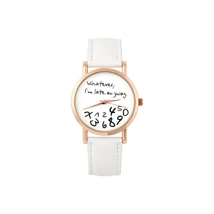 Mixit Womens White Strap Watch-pts2642rgwt