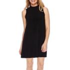 Tiana B. Sleeveless Mockneck Fit-and-flare Dress