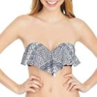 Arizona Abstract Bandeau Swimsuit Top-juniors
