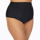 St. John's Bay Solid High Waist Swimsuit Bottom - Plus