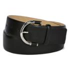 Liz Claiborne Black Wrapped Buckle Belt