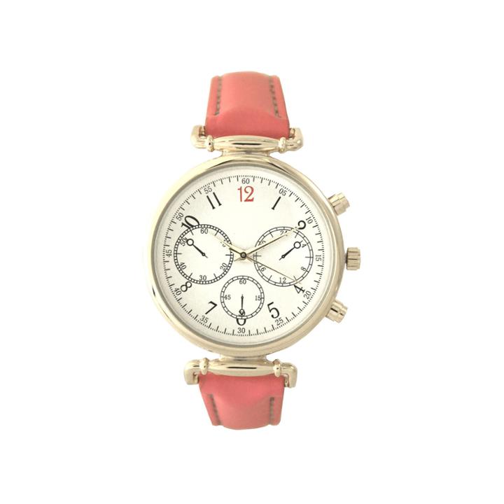 Olivia Pratt Womens Pink Strap Watch-16557