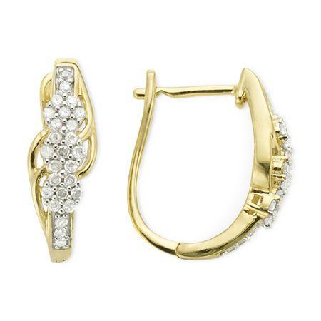 Diamond Blossom 1/4 Ct. T.w. Diamond Cluster Earrings