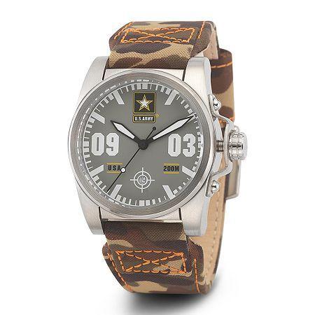 Wrist Armor C1 Mens Us Army Camo Canvas Watch